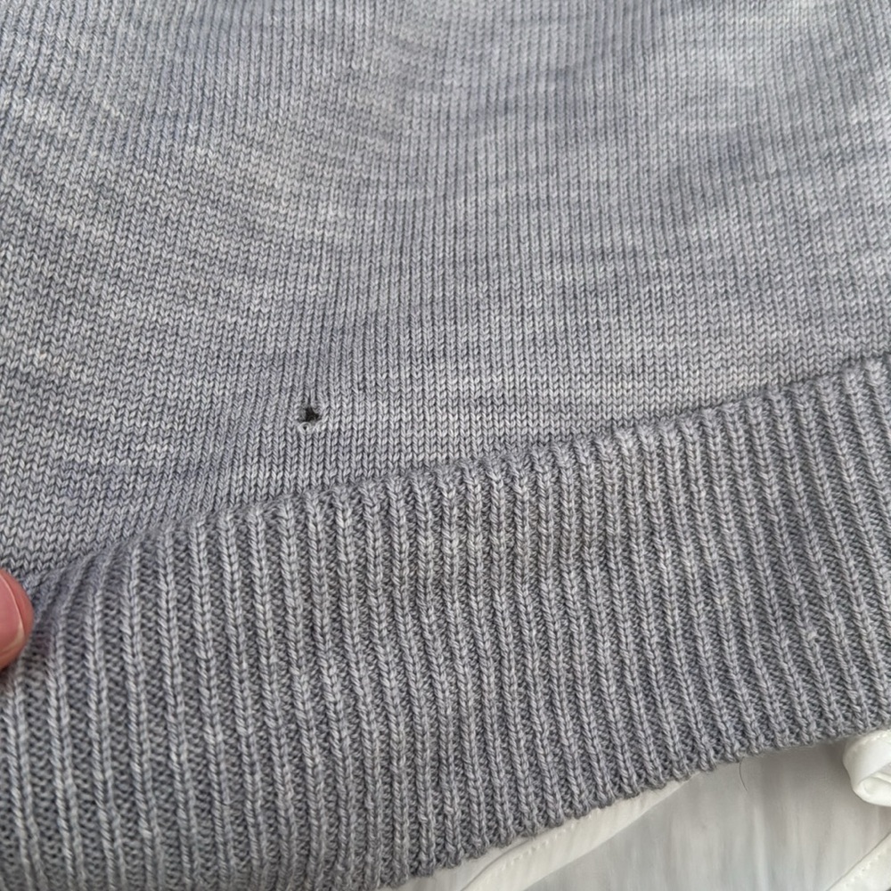 Athleta Itinerary Wool Sweater Tank Top Gray Size M - Picture 9 of 9